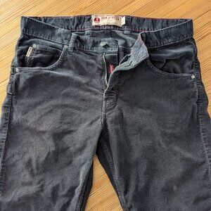 Iron & Resin Saguaro Corduroy Pants - charcoal, size 34